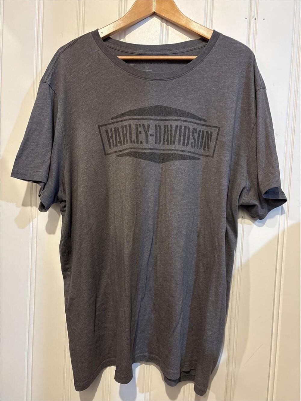 Harley Davidson Mens T-Shirts Lot of 2 Size 3XL Gray Lightweight Great Condition - Picture 8 of 9